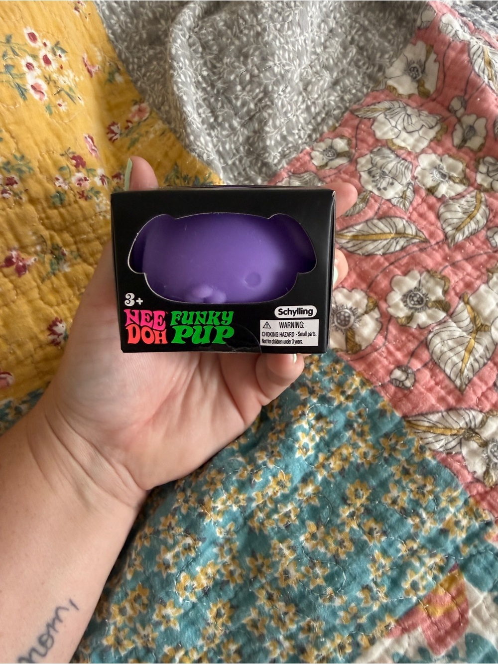 NeeDoh Funky Pup Purple Stress Toy for Kids